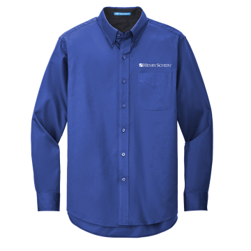 Men's Long Sleeve, Easy Care Shirt (Blue)